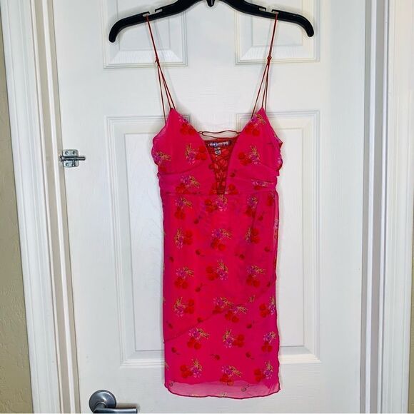 UO Bright Side Lace-Up Mini Dress Size Small - Picture 9 of 16
